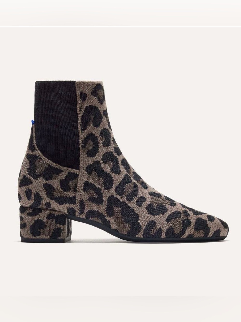 Rothy’s The Classic Boot Gray Black - Knot Cool Cat (Cheetah Print) Size 9.5